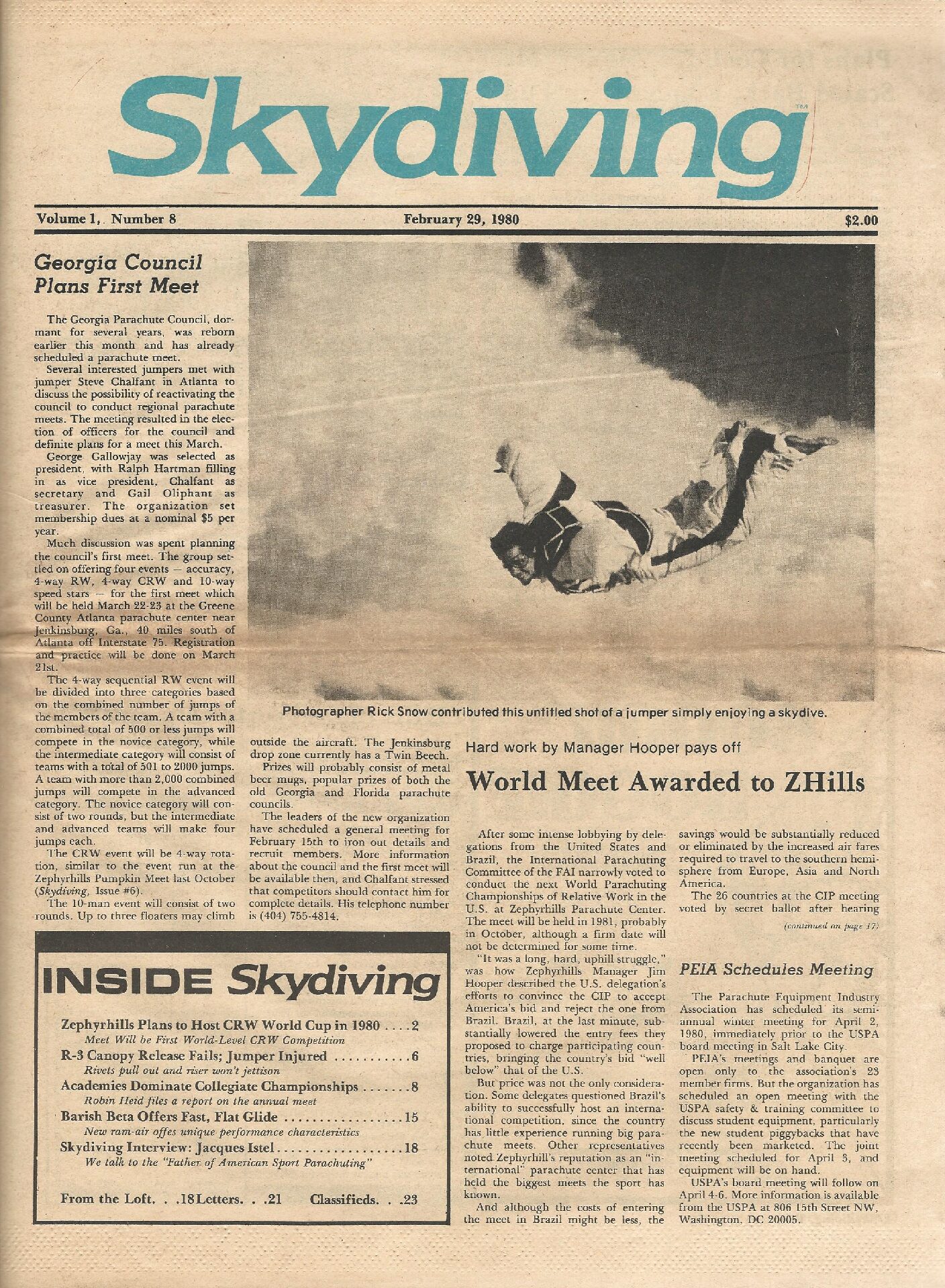 008 Skydiving Feb 1980