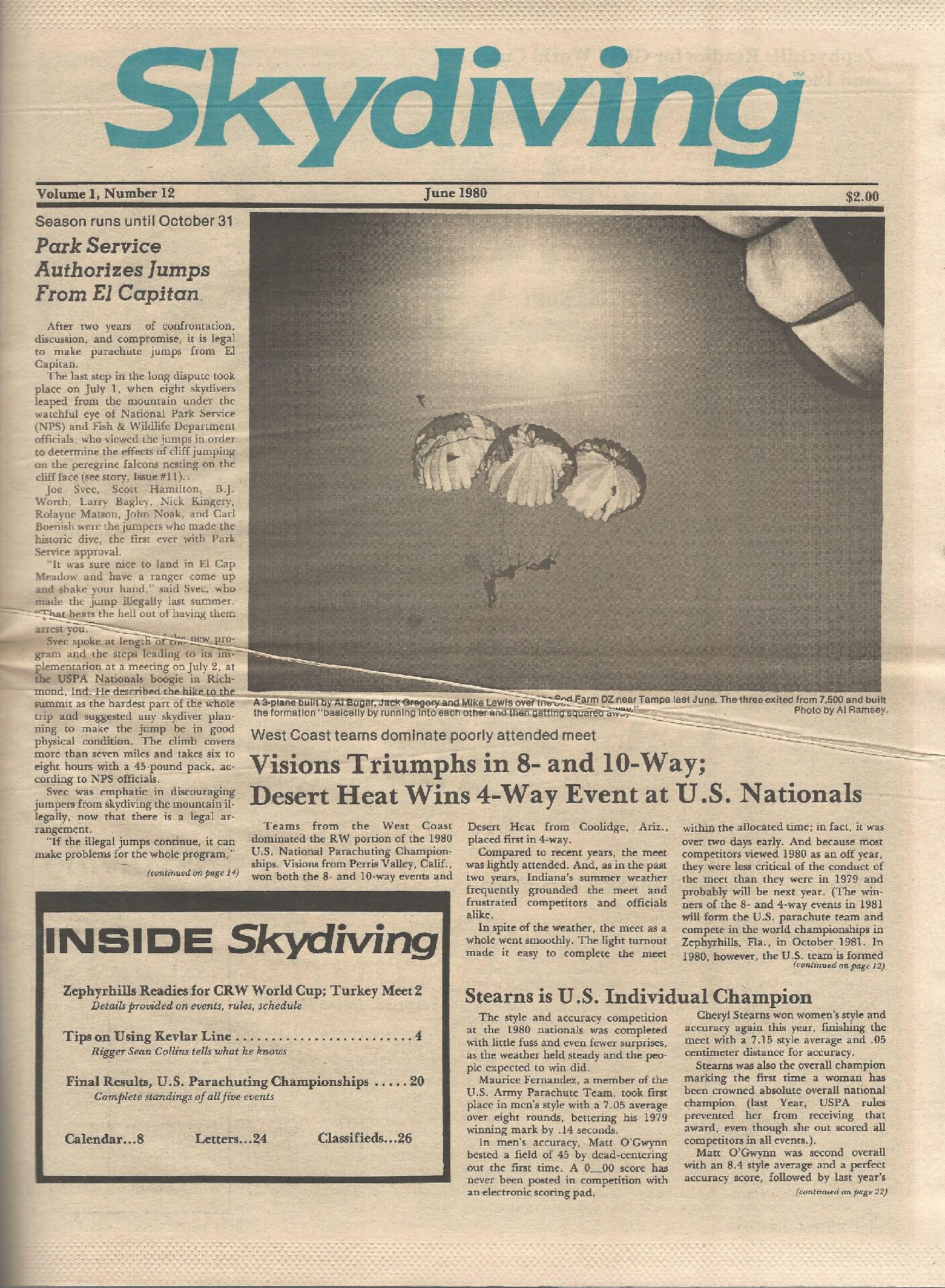 012 Skydiving June 1980